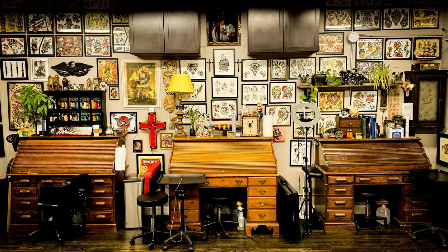 Tradtional tattoo shop in Asheville, NC
