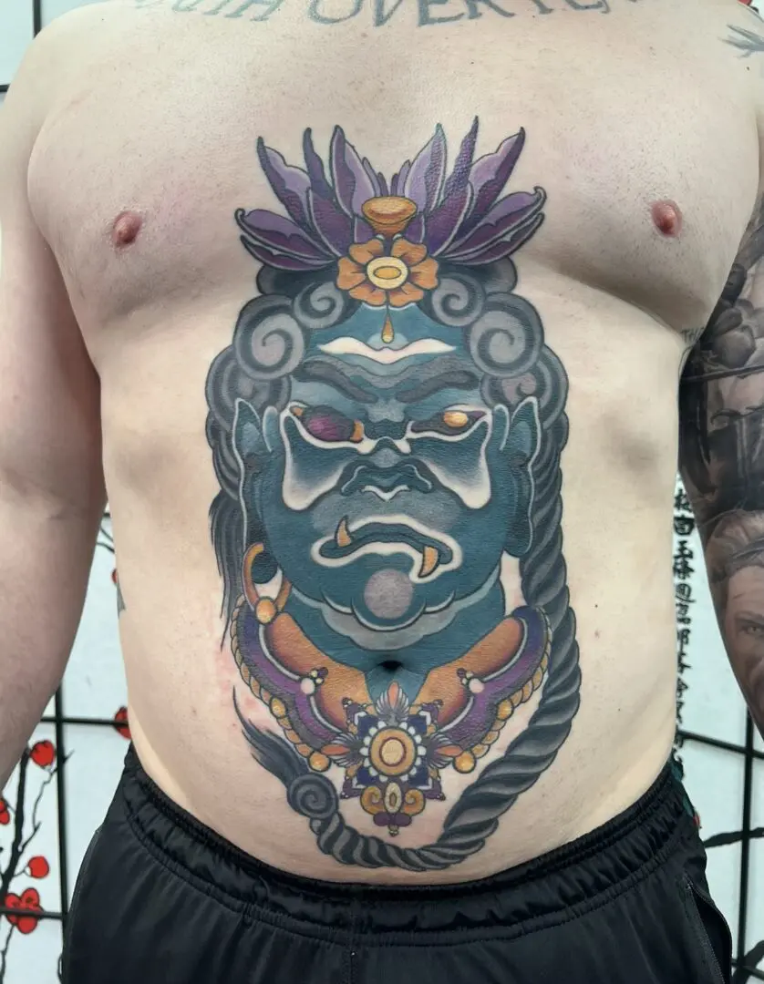 large japanese torso tattoos
