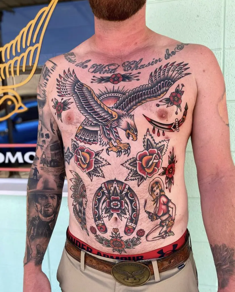 Large scale tradtional tattooing